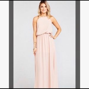 show me your mumu heather halter maxi